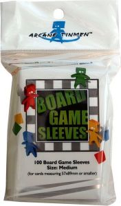 100 Board Game Sleeves - Large Size 59*92 mm