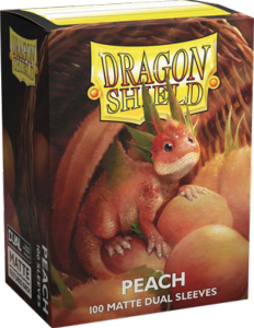 100 Matte Dual Sleeves Peach Dragon Shield
