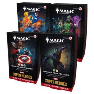 Magic : Marvel Super Heroes - les 4 Decks Commander en Anglais