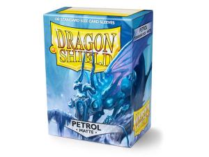100 Protective Sleeves Dragon Shield Matte Petrol