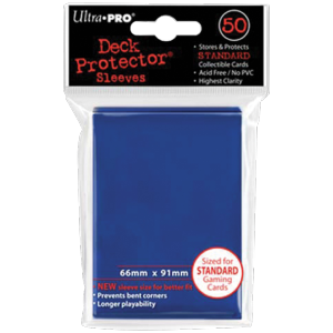 50 Deck Protector Solid Blue Standard 66*91 mm