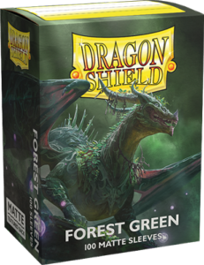 100 Protective Sleeves Dragon Shield Matte Forest Green