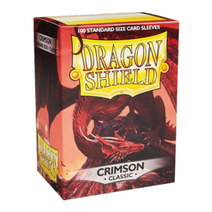 100 Protective Sleeves Dragon Shield Classic Crimson