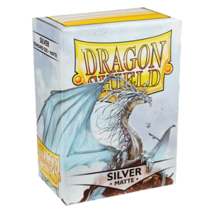 100 Protective Sleeves Dragon Shield Matte Silver